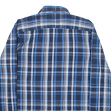 PENGUIN Heritage Slim Fit Mens Shirt Blue Check Long Sleeve S