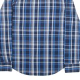 PENGUIN Heritage Slim Fit Mens Shirt Blue Check Long Sleeve S