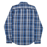 PENGUIN Heritage Slim Fit Mens Shirt Blue Check Long Sleeve S