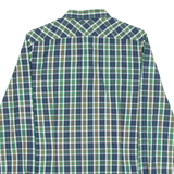 FARAH Slim Fit Mens Shirt Blue Check Long Sleeve S