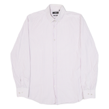HUGO BOSS Slim Fit Mens Shirt Purple Gingham Long Sleeve M