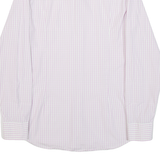 HUGO BOSS Slim Fit Mens Shirt Purple Gingham Long Sleeve M