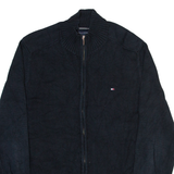 TOMMY HILFIGER Mens Jumper Black Tight Knit M