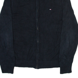 TOMMY HILFIGER Mens Jumper Black Tight Knit M
