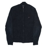 TOMMY HILFIGER Mens Jumper Black Tight Knit M