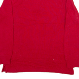 POLO RALPH LAUREN Mens Jumper Red 1/4 Zip Tight Knit S