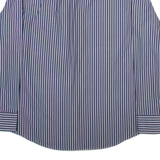 BOSS Mens Shirt Blue Striped Long Sleeve L