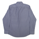 BOSS Mens Shirt Blue Striped Long Sleeve L