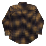 AMERICAN OUTPOST Mens Shirt Brown Geometric Long Sleeve L