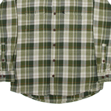 REDHEAD Mens Shirt Green Check Long Sleeve M