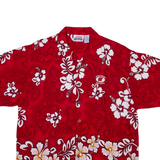 SPIKE Wisconsin Badgers Mens Shirt Red Floral L