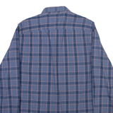 TOMMY BAHAMA Mens Shirt Blue Check Long Sleeve S