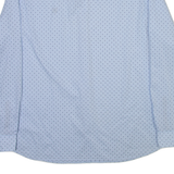 TIMBERLAND Slim Fit Mens Shirt Blue Spotted Long Sleeve 2XL