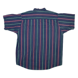 HONORS Mens Shirt Blue Striped XL
