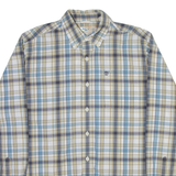 TIMBERLAND Mens Shirt Grey Check Long Sleeve M