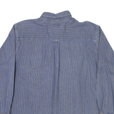 BASIC EDITIONS Mens Shirt Blue Striped Long Sleeve 2XL