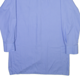 AMSA Mens Plain Shirt Blue Long Sleeve L