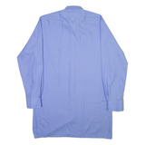 AMSA Mens Plain Shirt Blue Long Sleeve L
