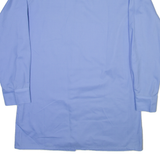 AMSA Mens Plain Shirt Blue Long Sleeve L