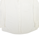 CANDA Mens Plain Shirt White Long Sleeve XL