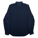 DIESEL Mens Plain Shirt Blue Long Sleeve M