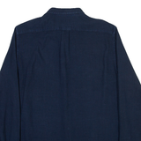 DIESEL Mens Plain Shirt Blue Long Sleeve M