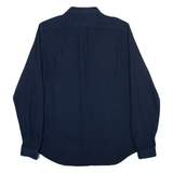 DIESEL Mens Plain Shirt Blue Long Sleeve M