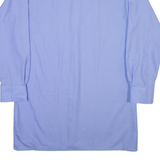AMSA Mens Plain Shirt Blue Long Sleeve L