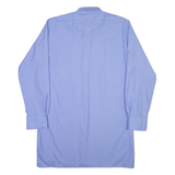AMSA Mens Plain Shirt Blue Long Sleeve L