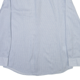 BOSS Slim Fit Mens Shirt Blue Check Long Sleeve L