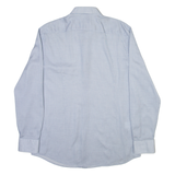 BOSS Slim Fit Mens Shirt Blue Check Long Sleeve L