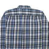 RIDGECUT Mens Shirt Blue Check Long Sleeve XL