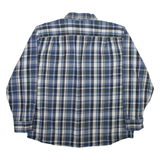 RIDGECUT Mens Shirt Blue Check Long Sleeve XL