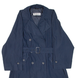 MARELLA Womens Trench Coat Blue UK 10