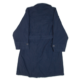 MARELLA Womens Trench Coat Blue UK 10