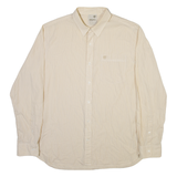 TIMBERLAND Mens Shirt Brown Striped Long Sleeve XL