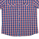 WRANGLER Mens Shirt Blue Check L