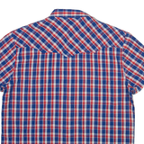 WRANGLER Mens Shirt Blue Check L