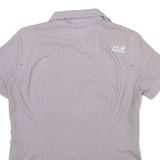 JACK WOLFSKIN Womens Shirt Grey Check M