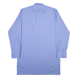 AMSA Mens Plain Shirt Blue Long Sleeve L