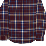 TOMMY HILFIGER Mens Shirt Brown Check Long Sleeve S