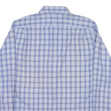 GAP Fitted Mens Shirt Blue Check Long Sleeve M