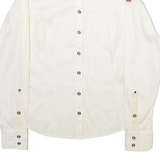 NAPAPIJRI Womens Plain Shirt Beige Long Sleeve XS