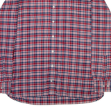 TOMMY HILFIGER Custom Fit Mens Shirt Red Check Long Sleeve L