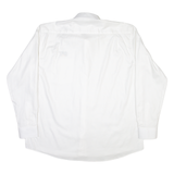 CAT Mens Plain Shirt White Long Sleeve XL