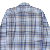 BOSS Mens Shirt Blue Check Long Sleeve XL