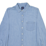 GAP Womens Denim Shirt Blue Long Sleeve XS