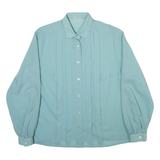 SOMMERMANN Womens Plain Shirt Green Long Sleeve M