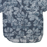 OCEAN INSPIRED Mens Hawaiian Shirt Grey Floral XL