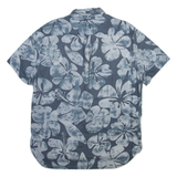 OCEAN INSPIRED Mens Hawaiian Shirt Grey Floral XL